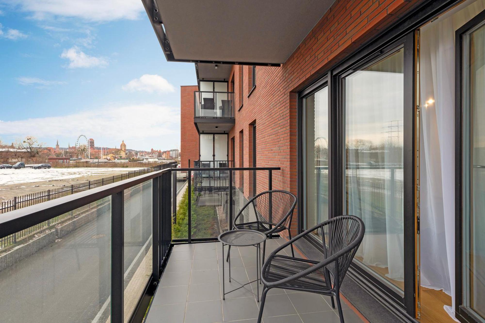 Nadmotlawie Riverside - Sauna, Gym & Parking By Downtown Apartments Gdańsk Szoba fotó